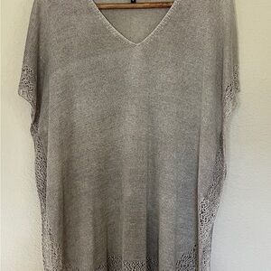 Eileen Fisher Gray Knit Tunic